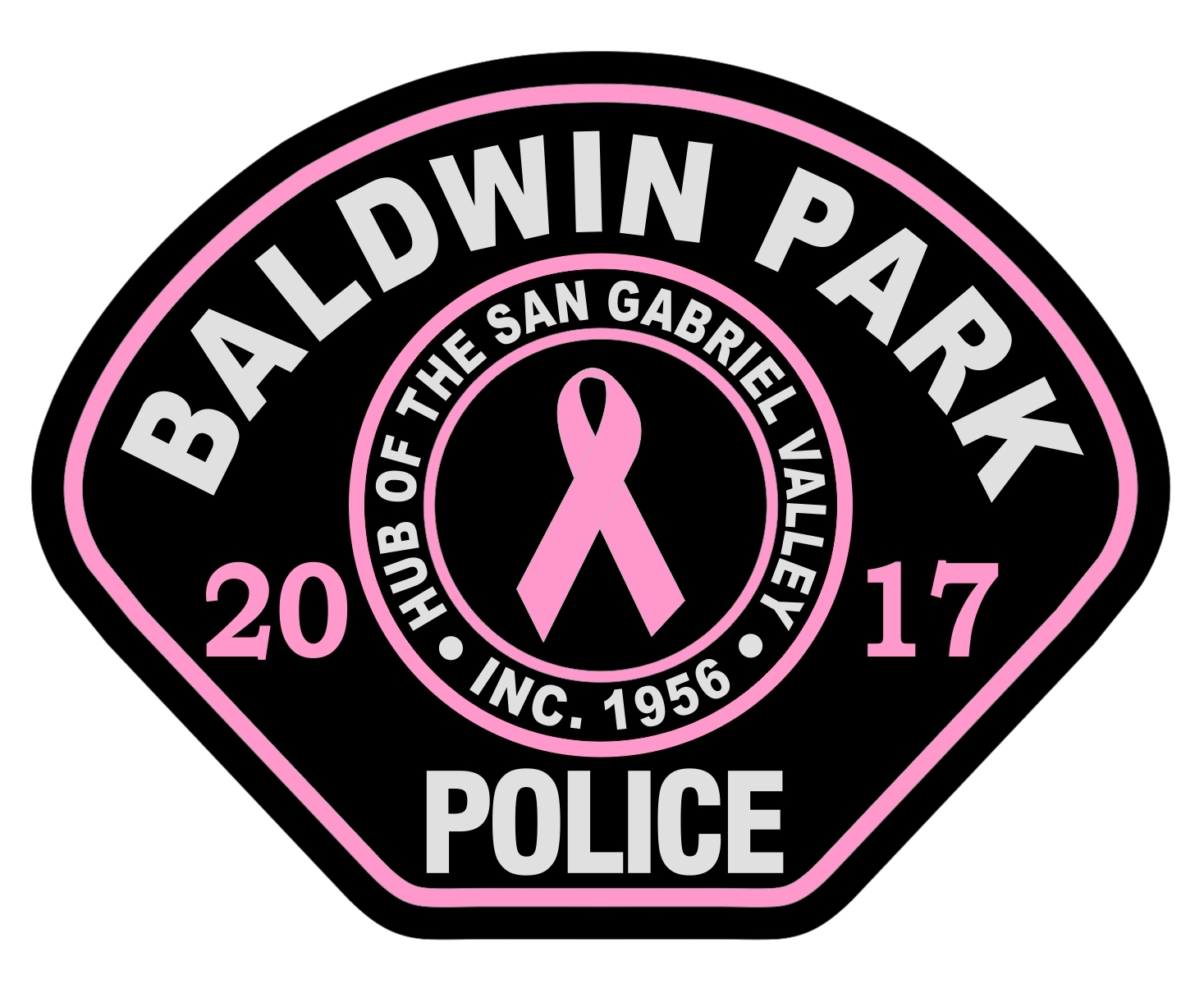Baldwin Park Police (CA) - PINK PATCH 2017 (6-14-1